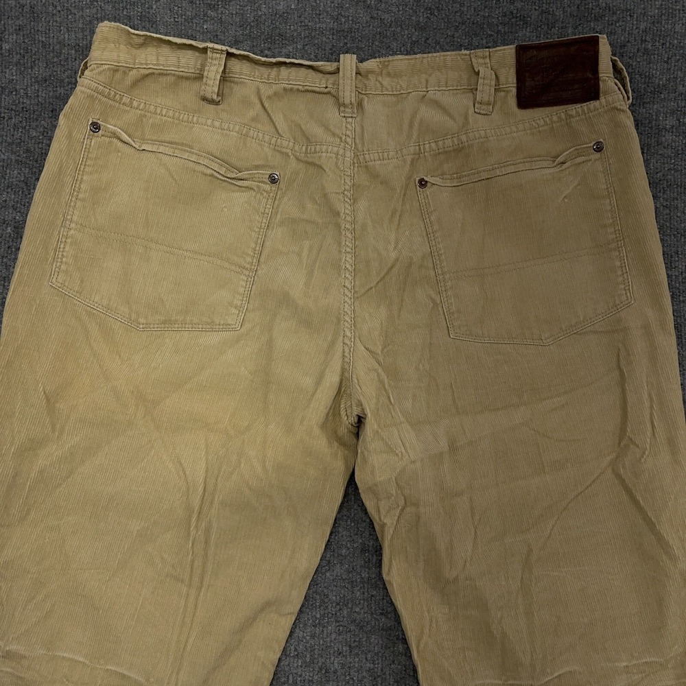 Vintage Polo Ralph Lauren Corduroy Pants Mens 40x30 Khaki Tan Bootcut Wide NEW - Picture 10 of 11